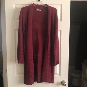 Maurices Burgundy cardigan sweater